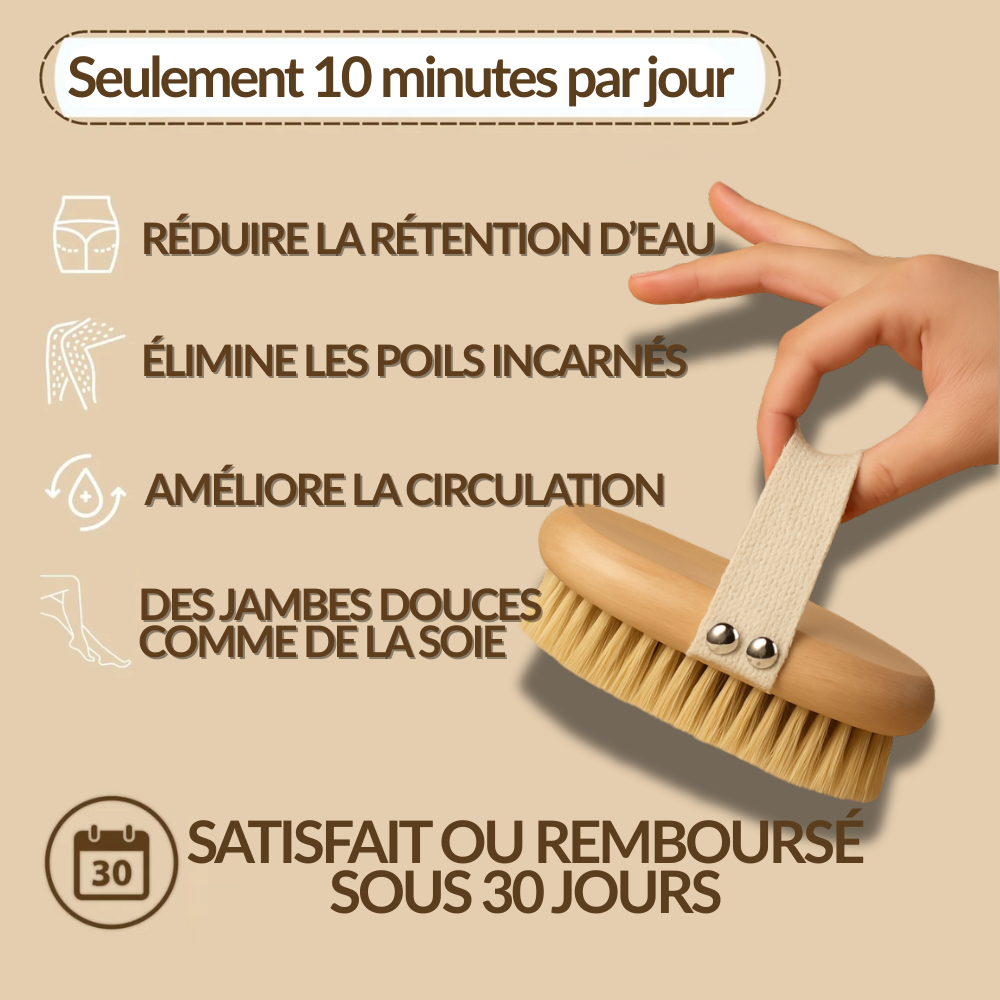 Brosse de Massage à Sec Naturelle pour le Corps
